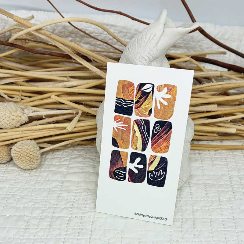 Nine Square Art Gift Tag