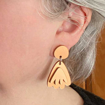Duckie earrings - copper look