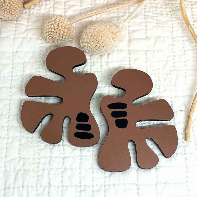 Fran Earrings - Copper Black Etch
