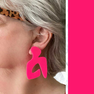Henri - pink earrings