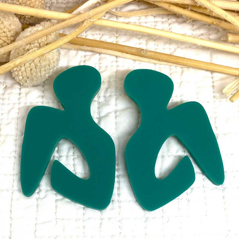 Henri - teal earrings