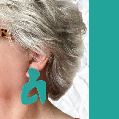 Henri - teal earrings