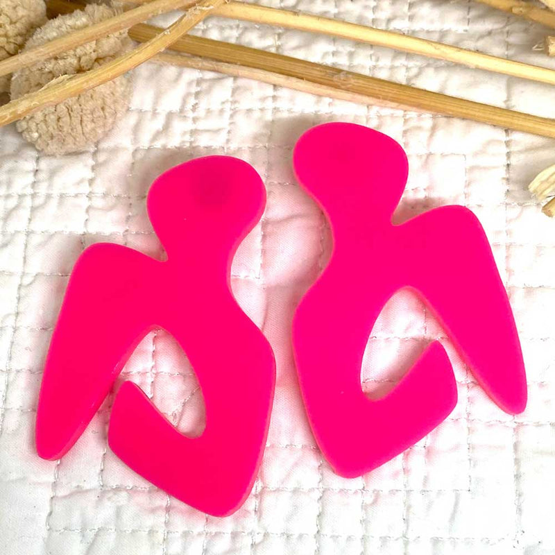 Henri - pink earrings