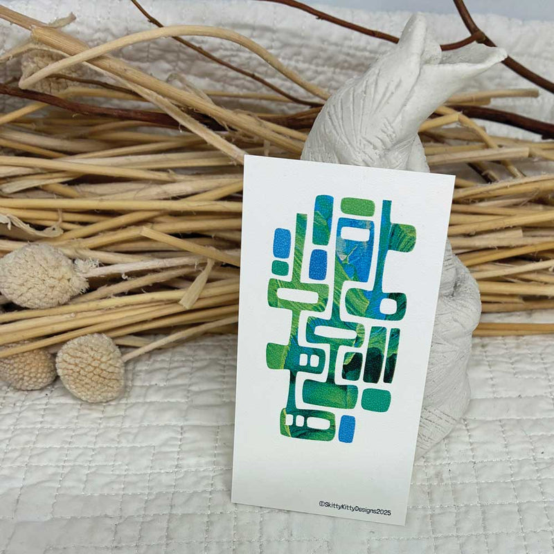 Mid Century Pattern Gift Tag