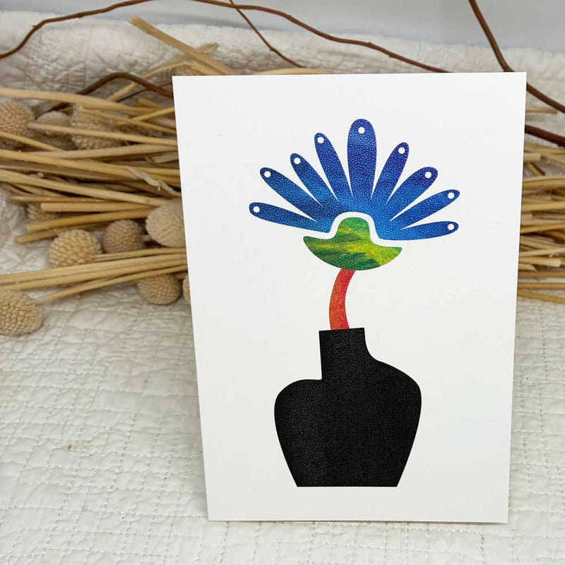 Card - Peacock Flower