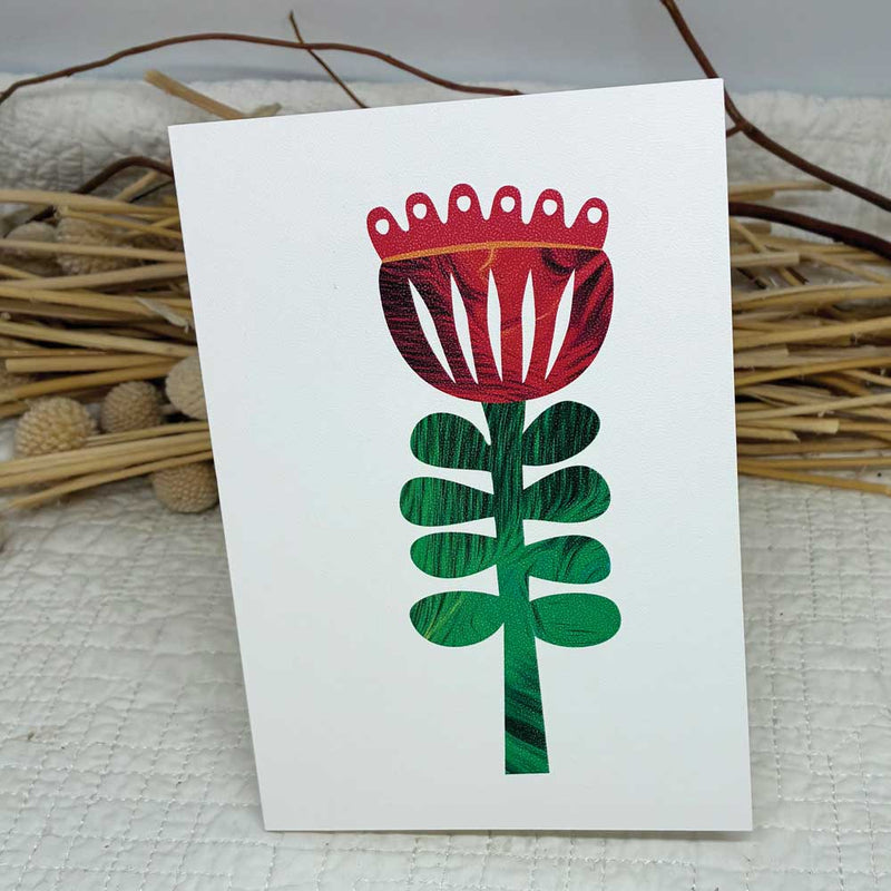 Card - Red Poppy