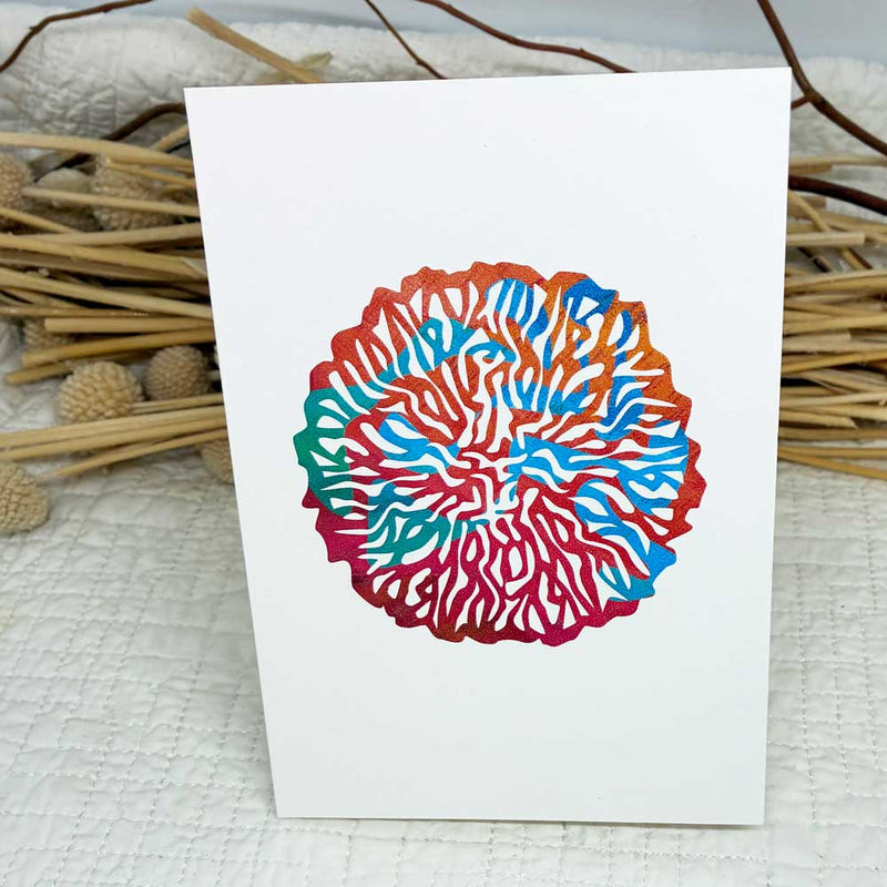 Card - Round Coral
