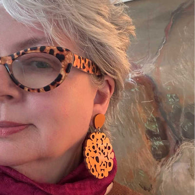 Rosetta Earring - Copper large
