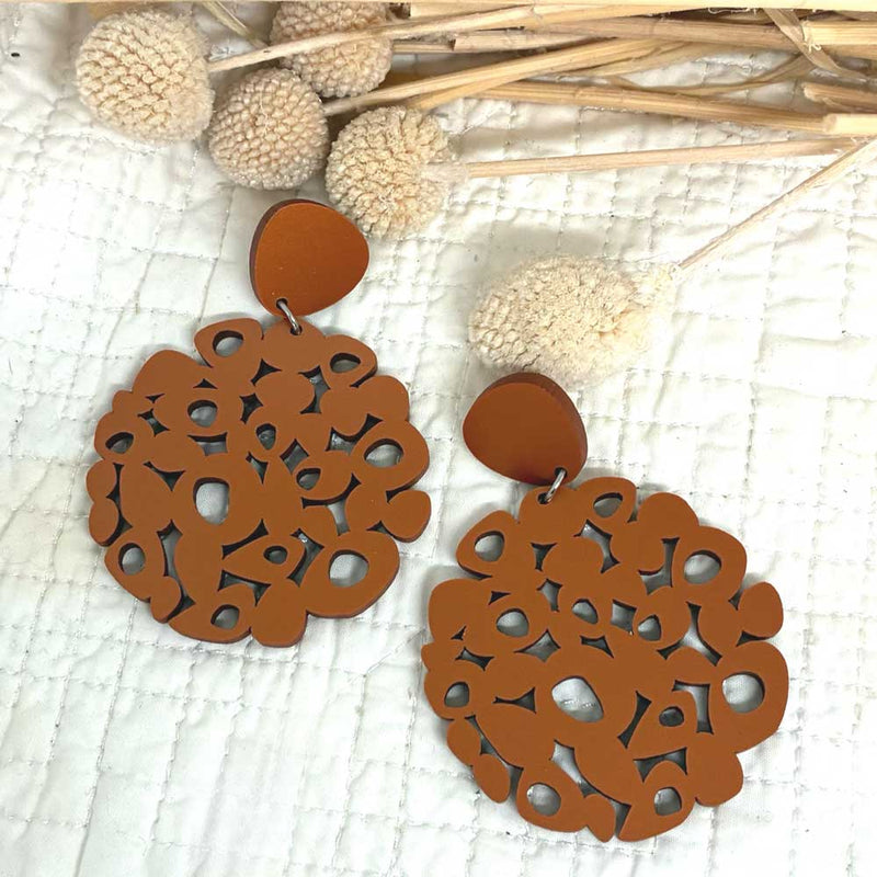 Rosetta Earring - Copper large