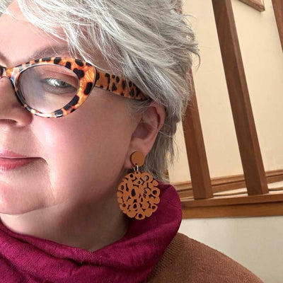 Rosetta Earring - Copper small