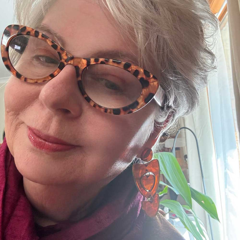 Tria Earring -Tortoiseshell Acrylic