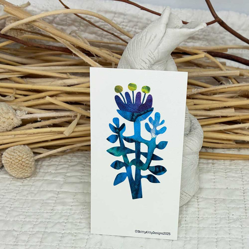 Triple Stem Flower Gift Tag