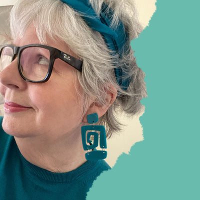 Spiro – Teal Earrings