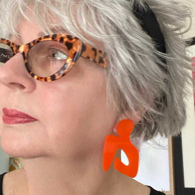 Henri - orange earrings