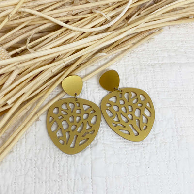 Honeycomb – Gold Acrylic – Medium size