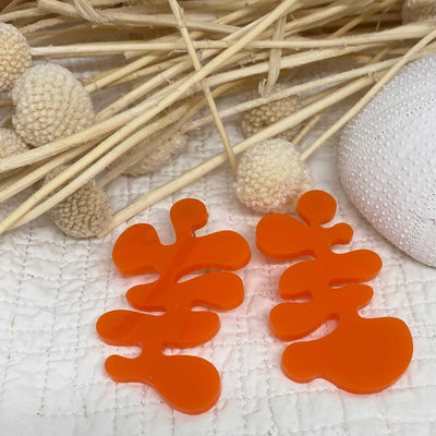 Coral Earring - Orange