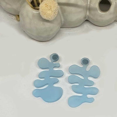 Coral Earring - Pale Blue