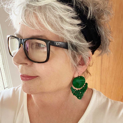 Chandelier Earring – Emerald Ripple