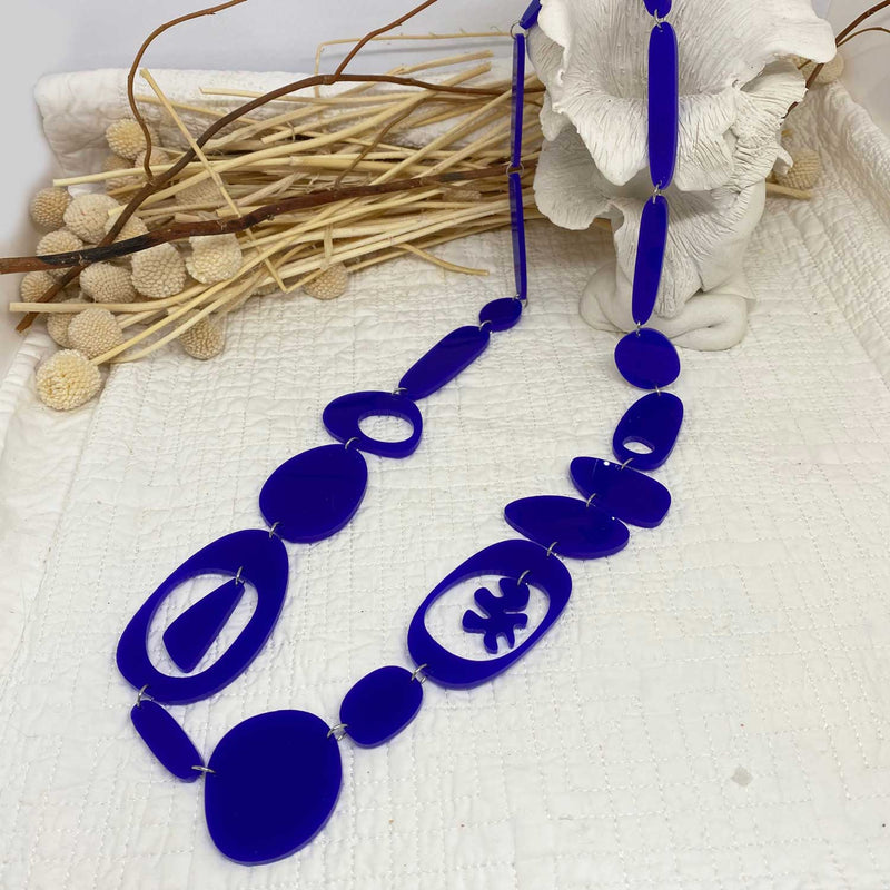 Royal Blue Long Necklace